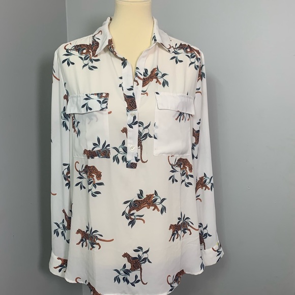 Ann Taylor Tops - Ann Taylor long sleeve Polyester blouse